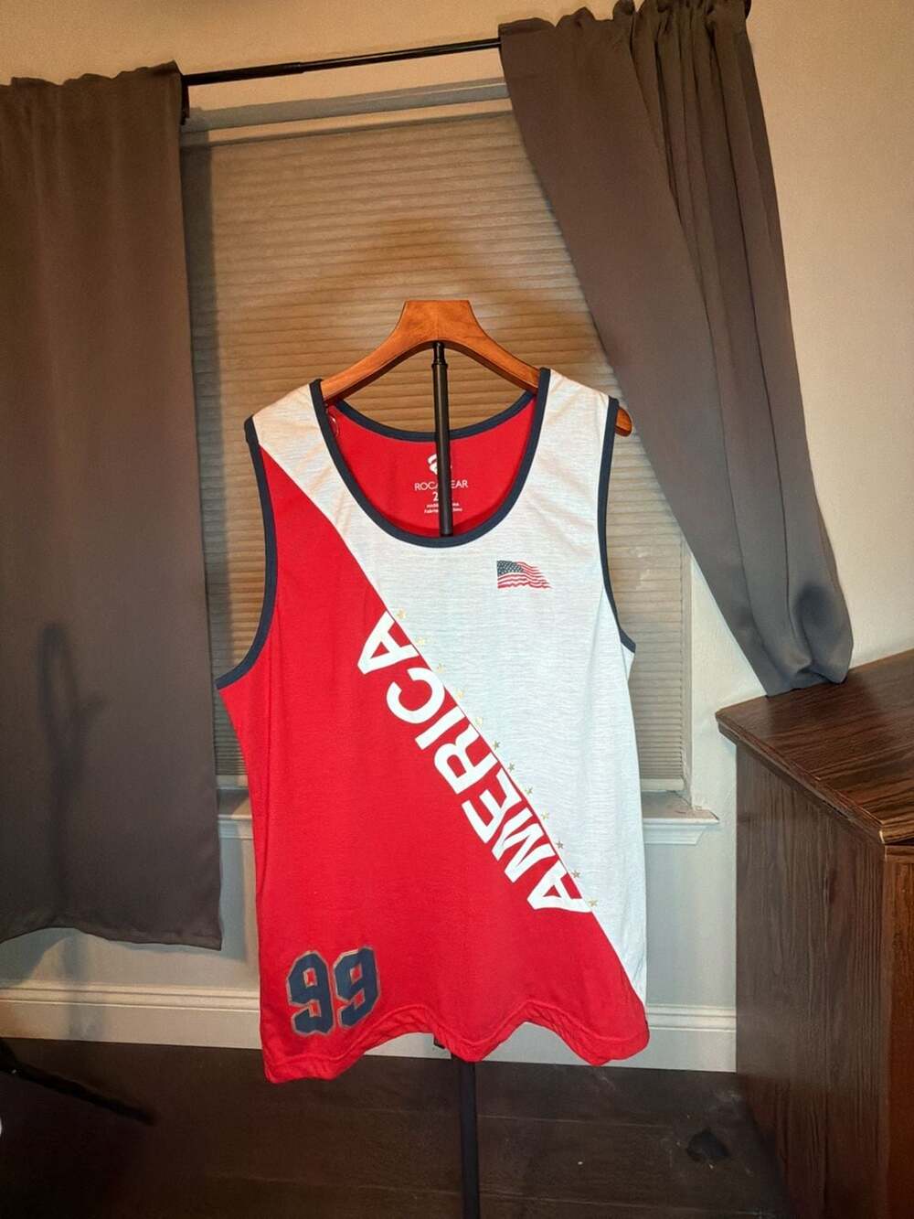 Rocawear America Tank Top Size 2XL Red White Blue